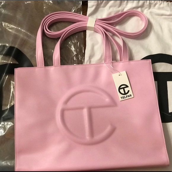 AUTHENTIC BUBBLEGUM PINK MEDIUM TELFAR BAG - Picture 2 of 4